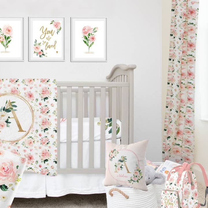 Empowering Decor - Wholesale Curtain - Blush Florals Blackout Curtains2