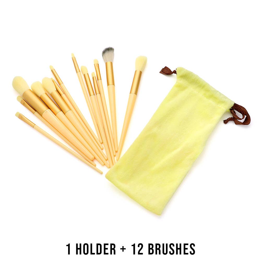 Sensibling Corp. – conjunto de escovas de maquilhagem por atacado – Conjunto de Pincéis de Maquilhagem Brilhantes - 13 Peças3