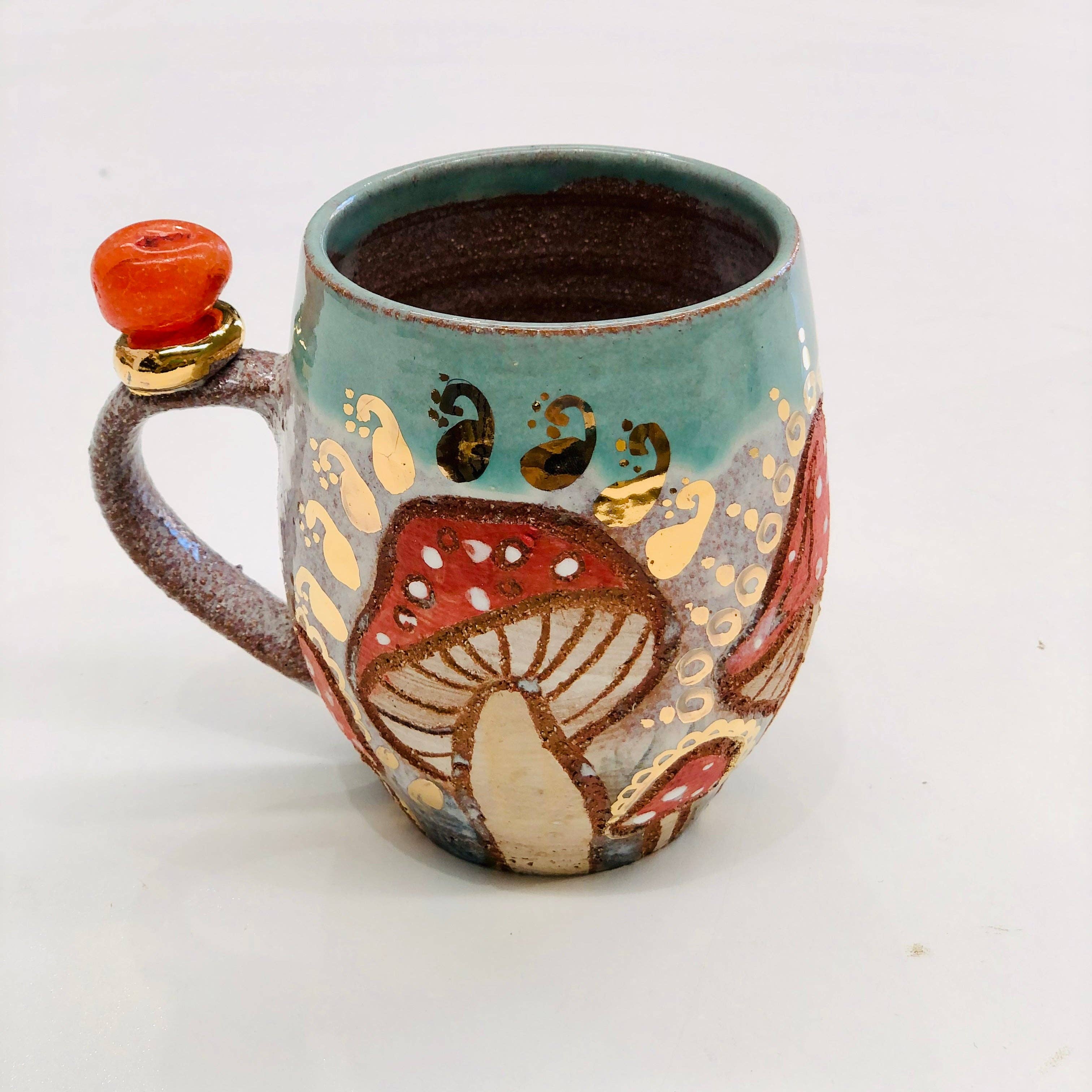 Carys Martin Ceramics - Wholesale Coffee Mug - Fairy Ring Crystal Cup with magic vibes5