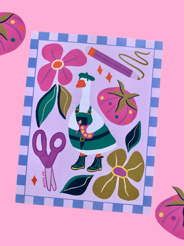 Vincent Van Goose Print for wholesale by Not Picasso