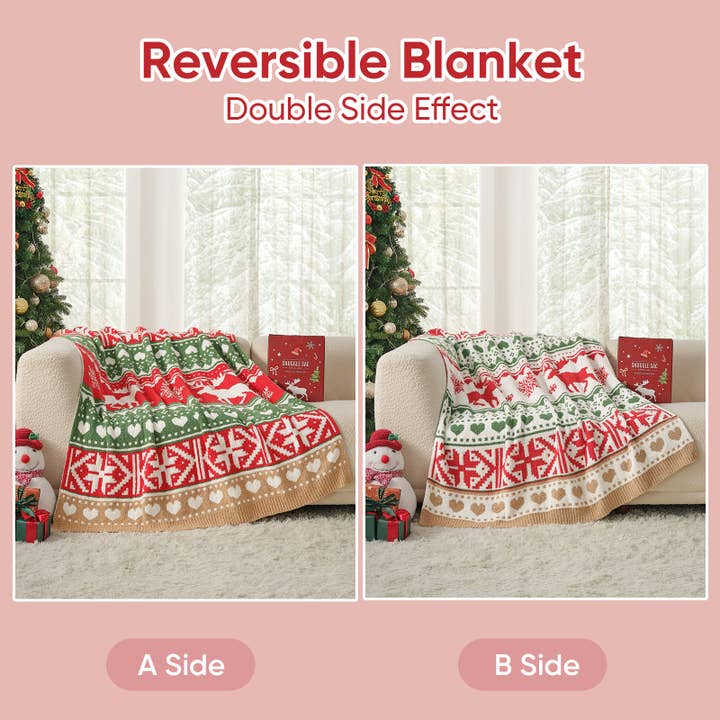 DreamValley - Wholesale Throw Blanket - SS Christmas Throw Blanket Soft Knit Bed Blanket 50x60"4