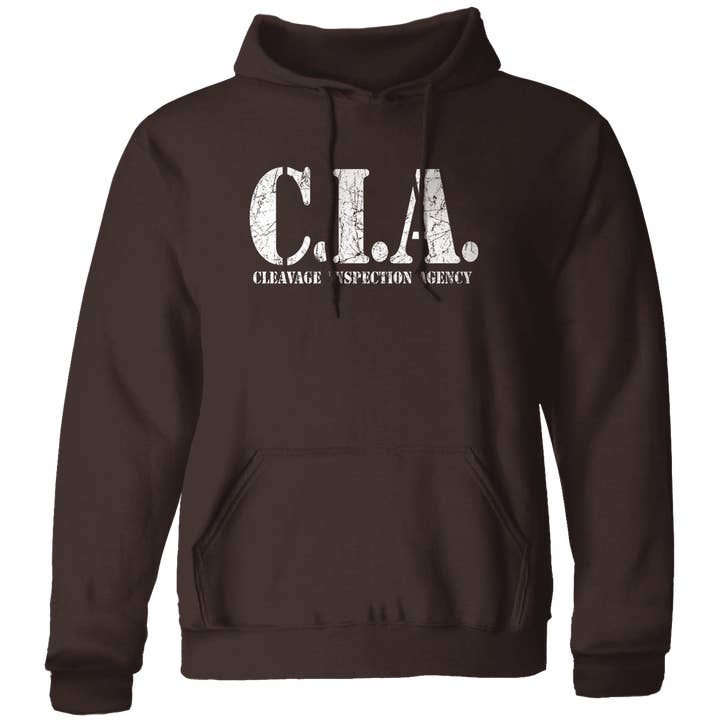 CIA Cleavage - 7.8 oz Fleece Hoodie for wholesale by Jester Clothing Company