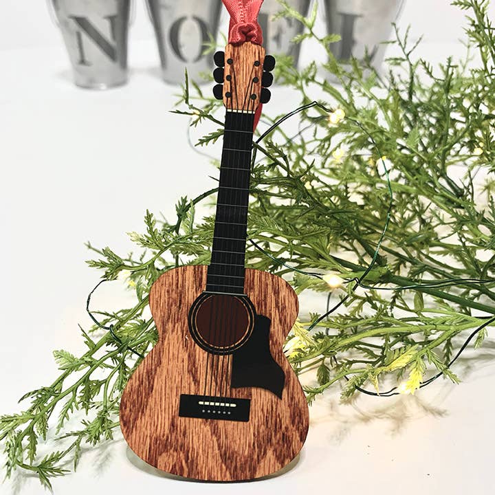 Guitar Christmas Ornament for wholesale by Sew Many Blessings LA