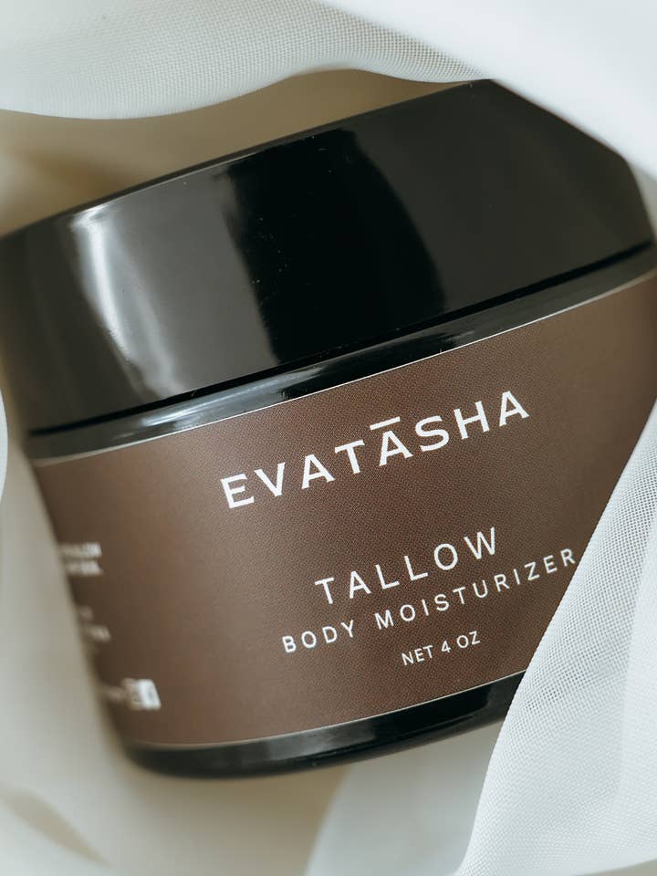 Tallow body butter met biologische lavendel en kamille voor wholesale door Evatasha Beauty