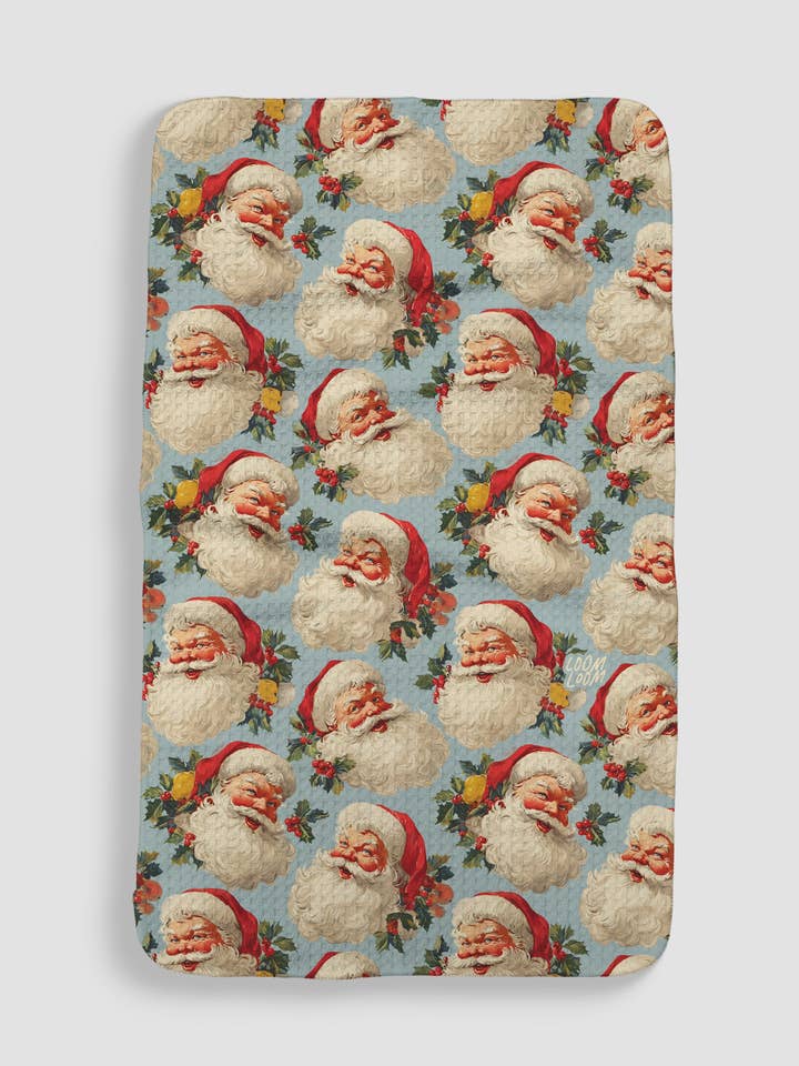 Pères Noël bleus pour la vente par Loom Loom