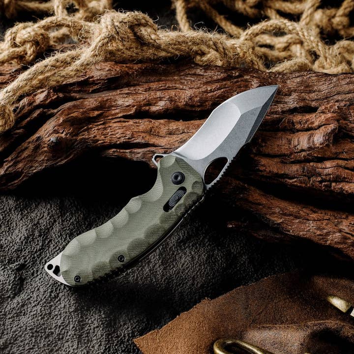 Shokunin USA - Wholesale Pocket Knife/Holder - Navigator CTS XHP Steel Pocket Knife With Clip & G10 Handle