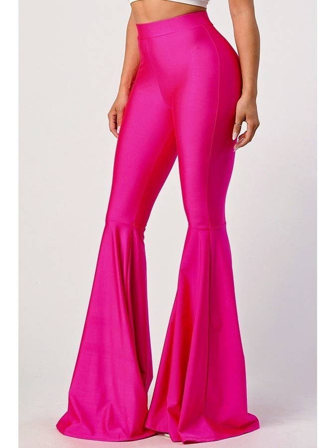 Solid Bell Bottom Flare Pants for wholesale by Lime All the Time