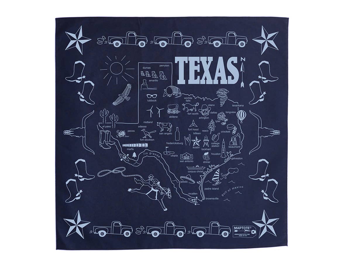 Maptote - Venta al por mayor Bandana - Unisex - Bandana Texas1