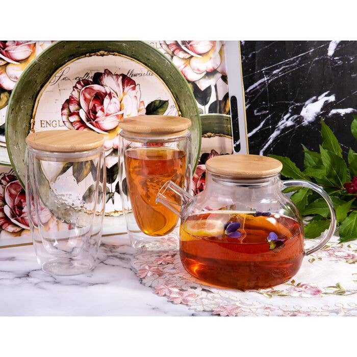 STP - Wholesale Tea Pot - Glass See Through Teapot with Cork Lid8