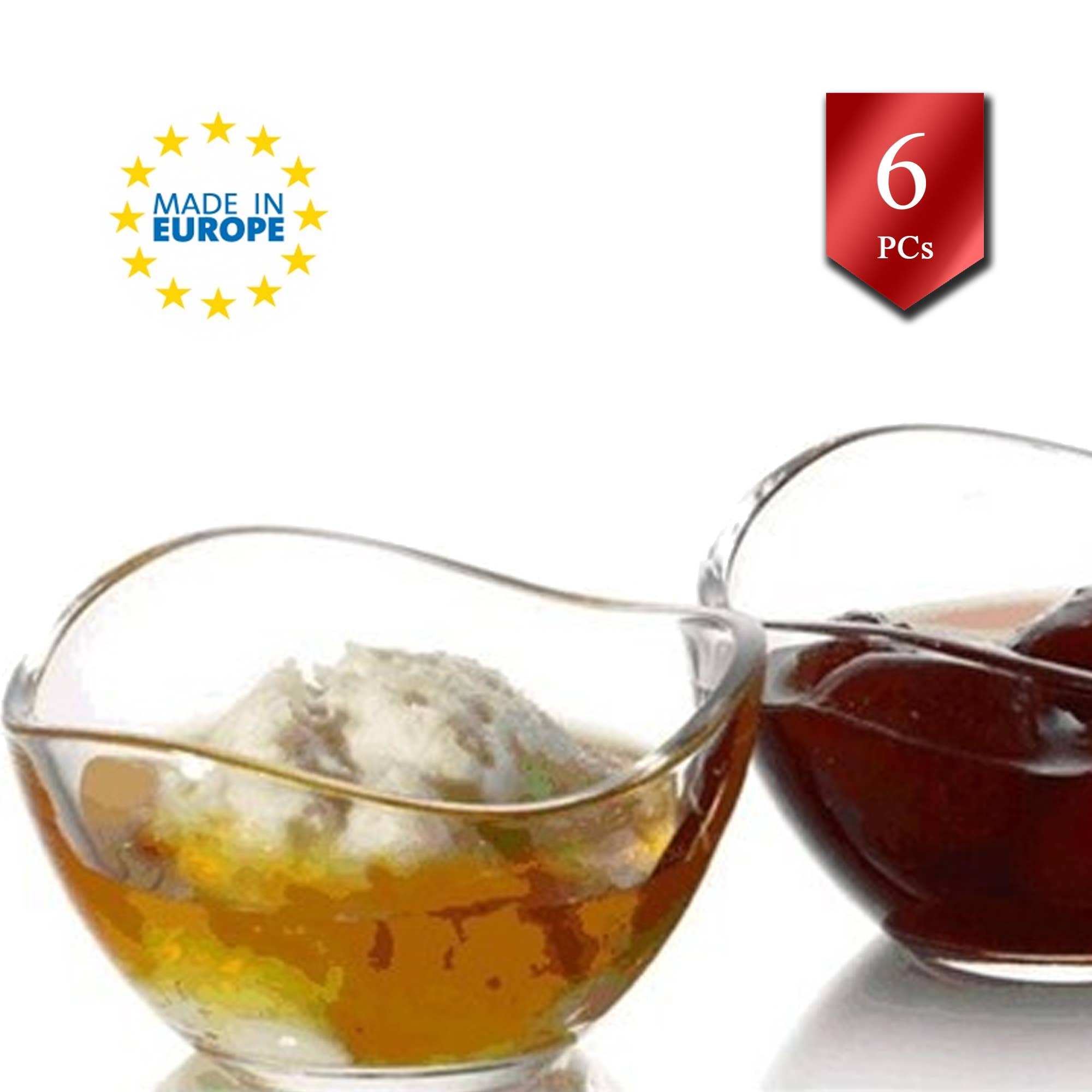 Hakan – Engroshandel Serveringsskål – LAV Vira glas serveringsskåle sæt med 6, lille rund skål, 7.24