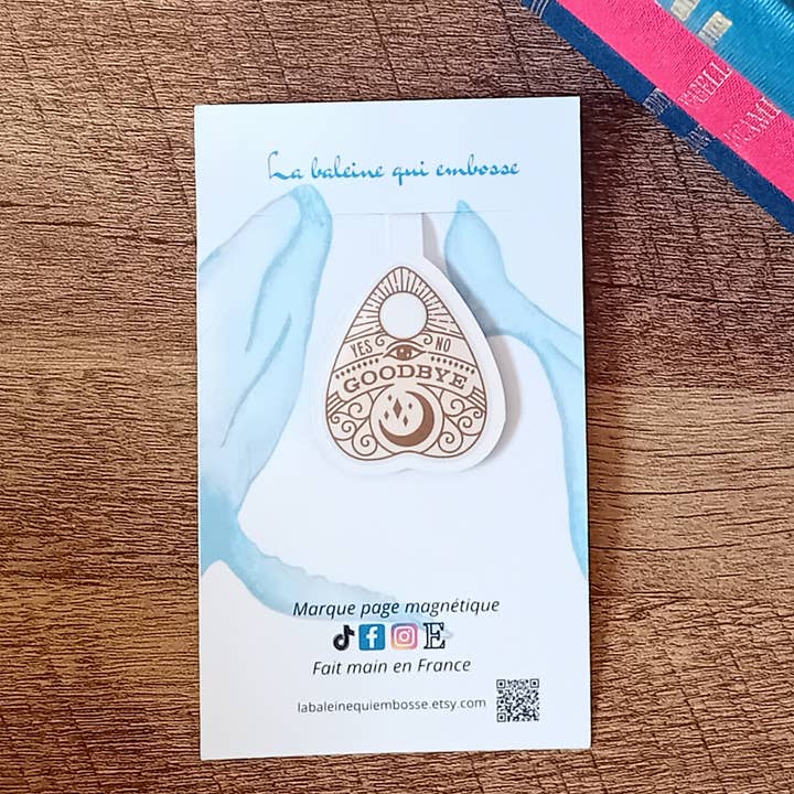 La baleine qui embosse - Wholesale Bookmark - Magnetic Bookmark - Ouija Drop3