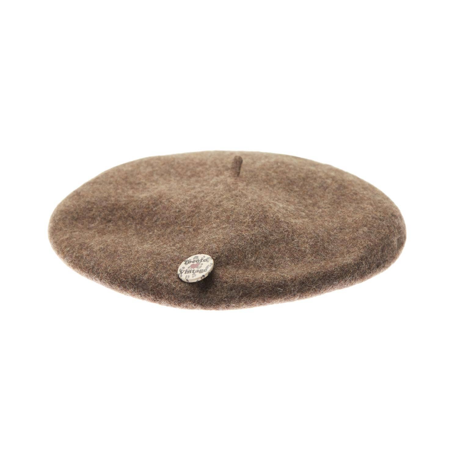 Brown Wool Beret W73423 for wholesale on Faire