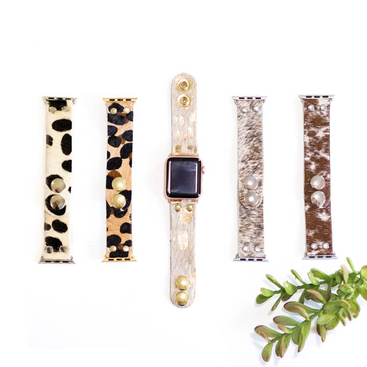 Beaudin Wholesale - Wholesale Watch Band/Strap - Women's - Apple Watch Band | Leather & Cowhide Fur Replacement Strap