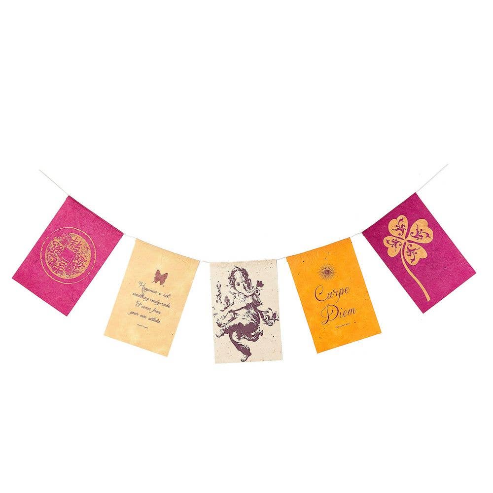 Koperberg - Venta al por mayor Banderas de rezos - Banderas de deseos | Felicidad | Glück | Geluk | Le Bonheur3