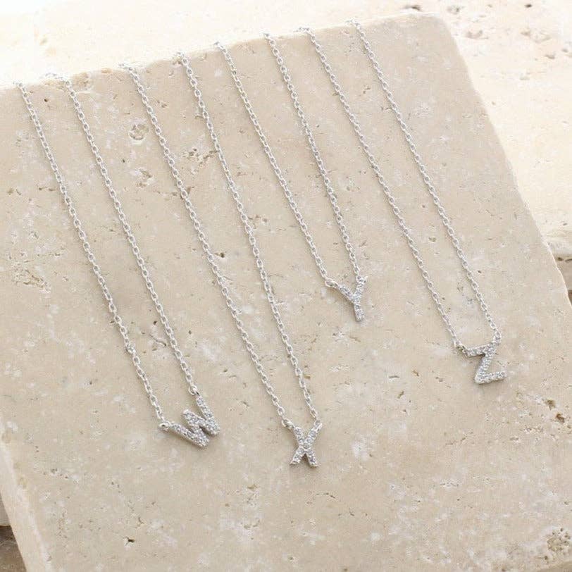 Bearfruit Jewelry - Wholesale Pendant/Charm Necklace - Crystal Initial Necklace6