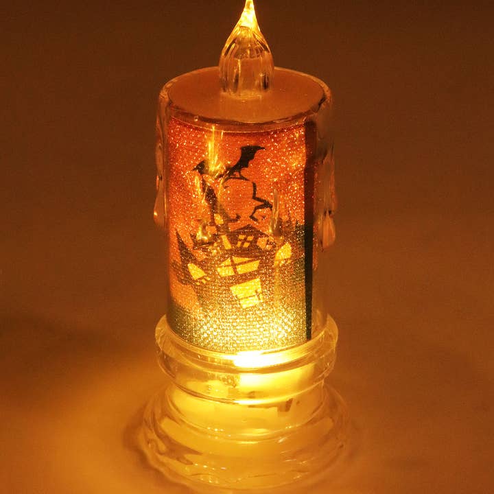 ASSORTED Halloween Clear Shimmery Candle Led Tealight for wholesale on Faire9
