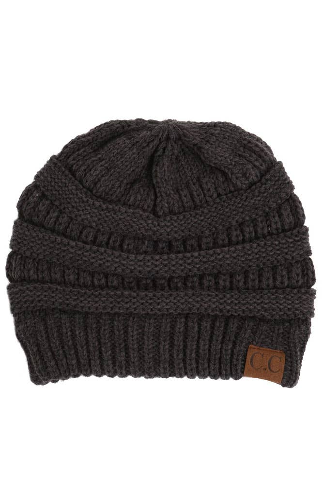 Hana - Wholesale Beanie - Women's - C.C Two Tone Color Knit Beanie20
