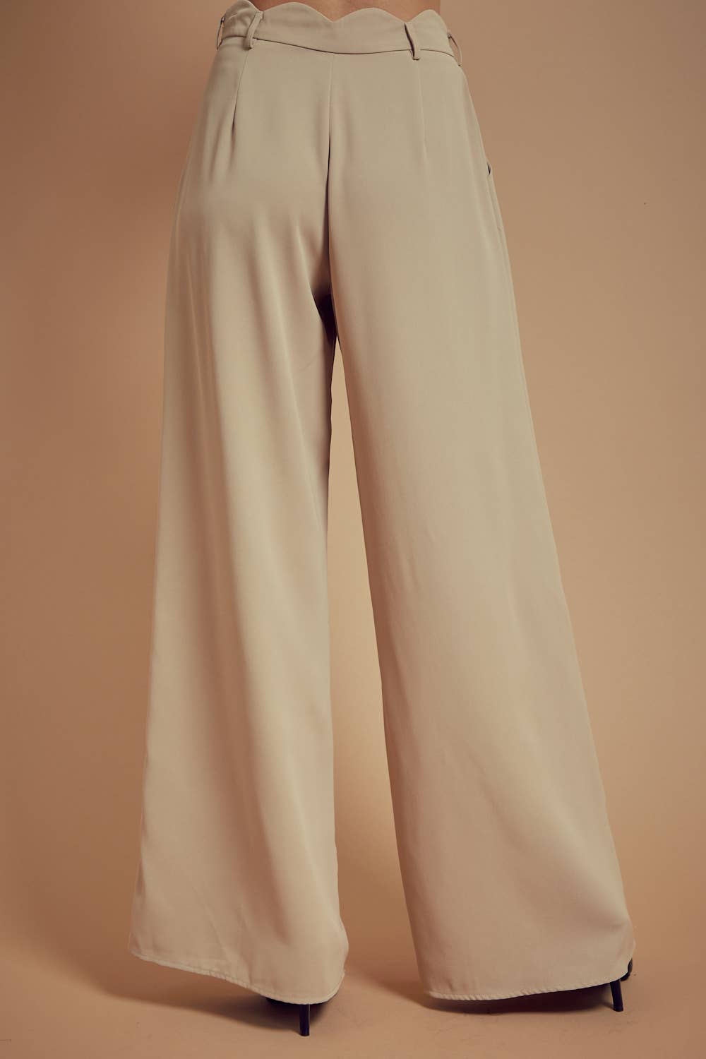 BNS - Vente Pantalon – femme - Pantalon long uni à jambes larges avec poches12