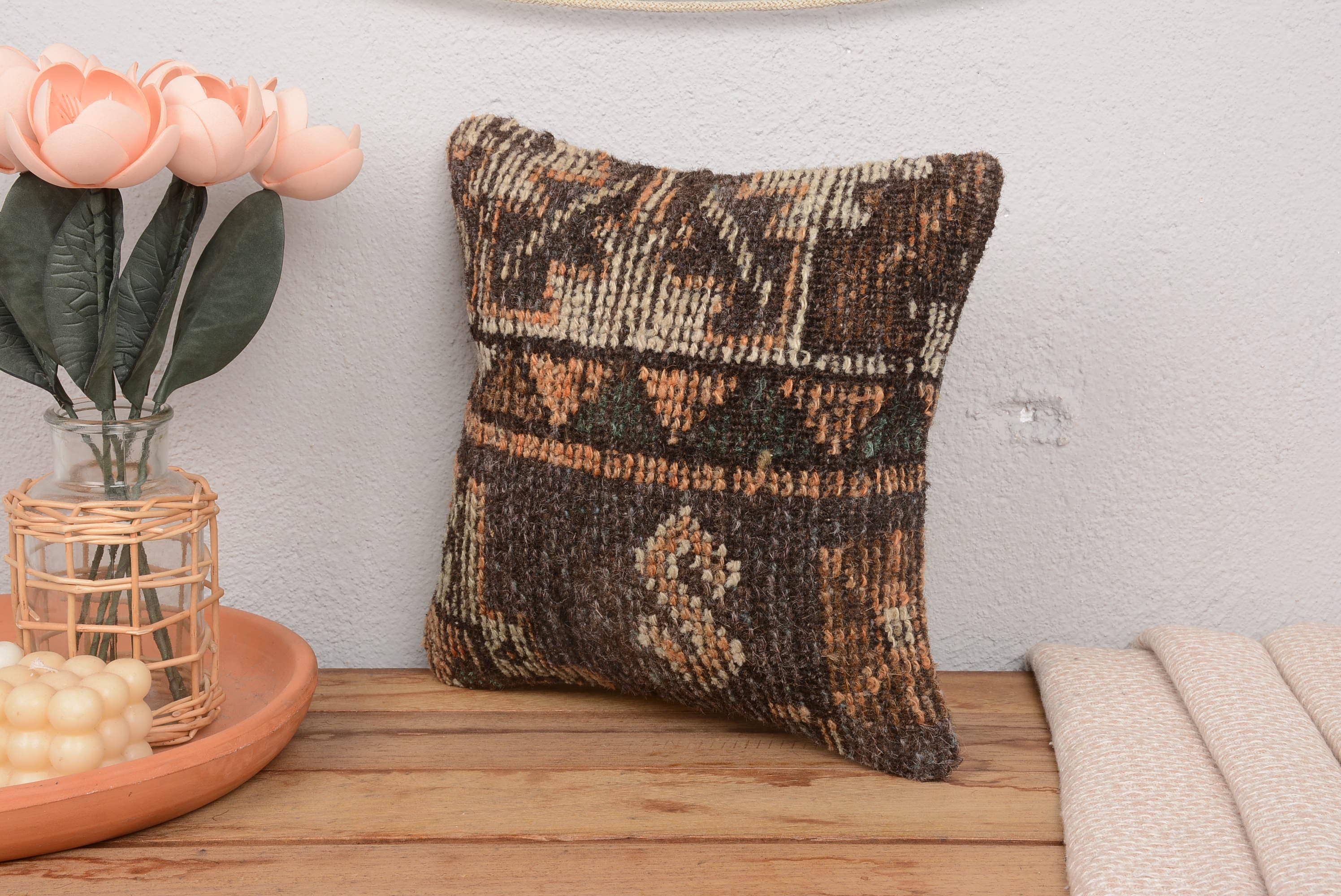 Kilim Pillow Decors - Wholesale Throw/Decorative Pillow - Handmade Boho Kilim Throw Pillow 12x12 Hand Knotted3