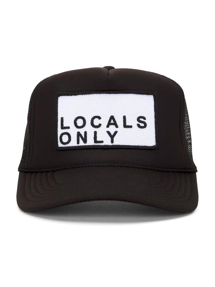 Locals Only Trucker Hat in Black for wholesale by Friday Feelin'