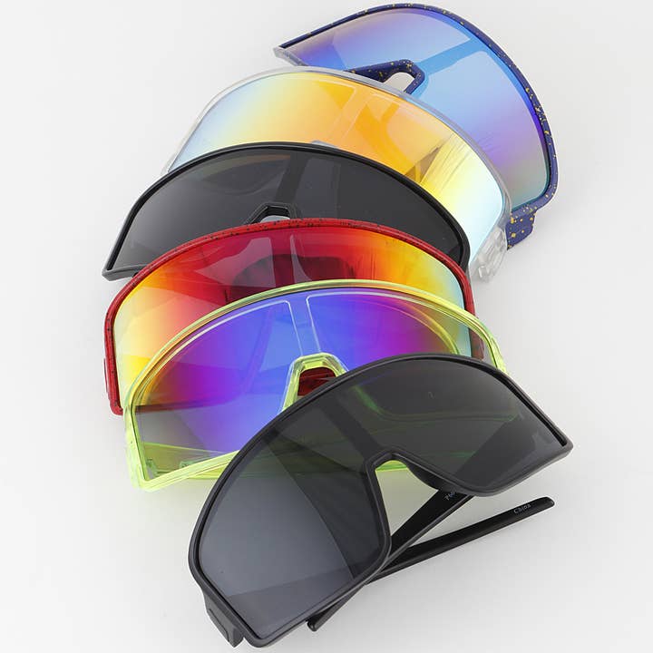 Splatter Gradient Shield Sunglasses for wholesale by 3AM BY H&D ACCESSORIES