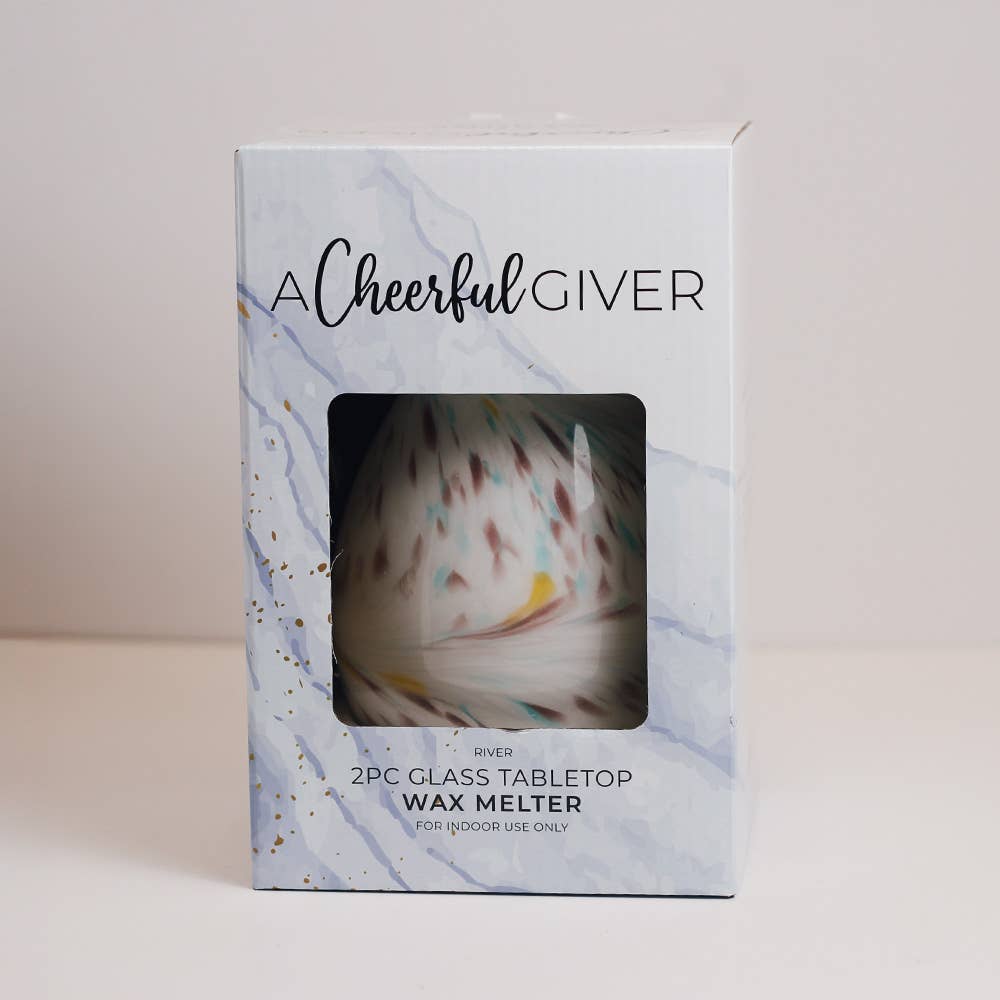A Cheerful Giver – wholesale Wax warmer – River Glass Wax Melter - Tabletop1