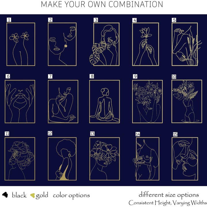 Custom Woman Metal Art for wholesale by Blackivycraft