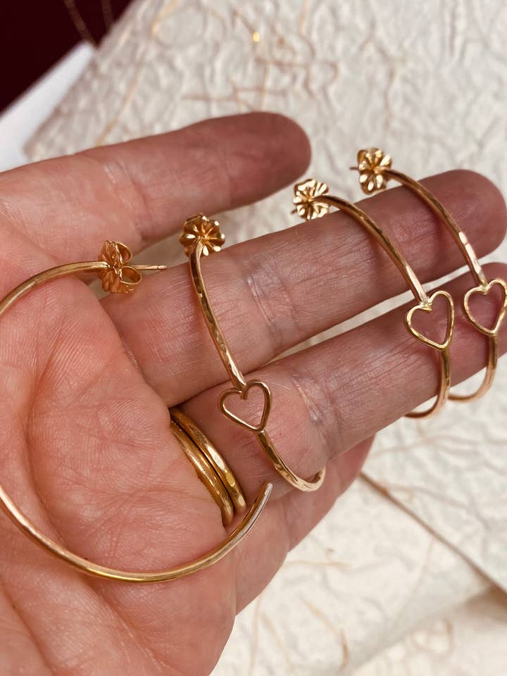 Little Heart Hoops for wholesale by Serpentine and Fair