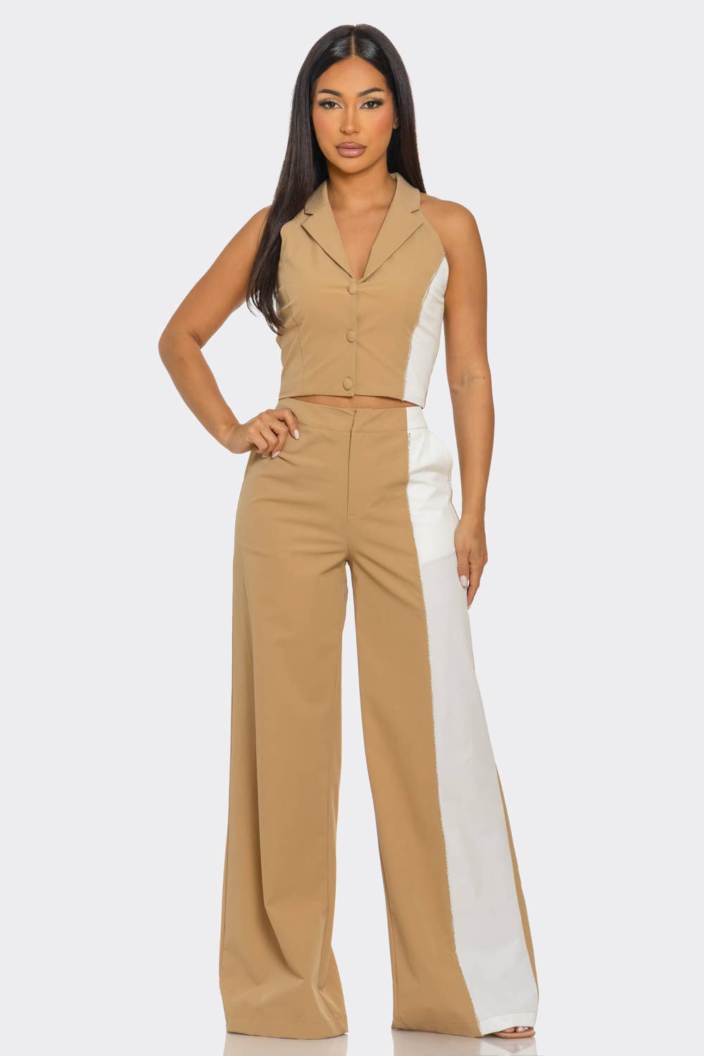 NUDE 2 PCS COLOR BLOCK SET  for wholesale on Faire8