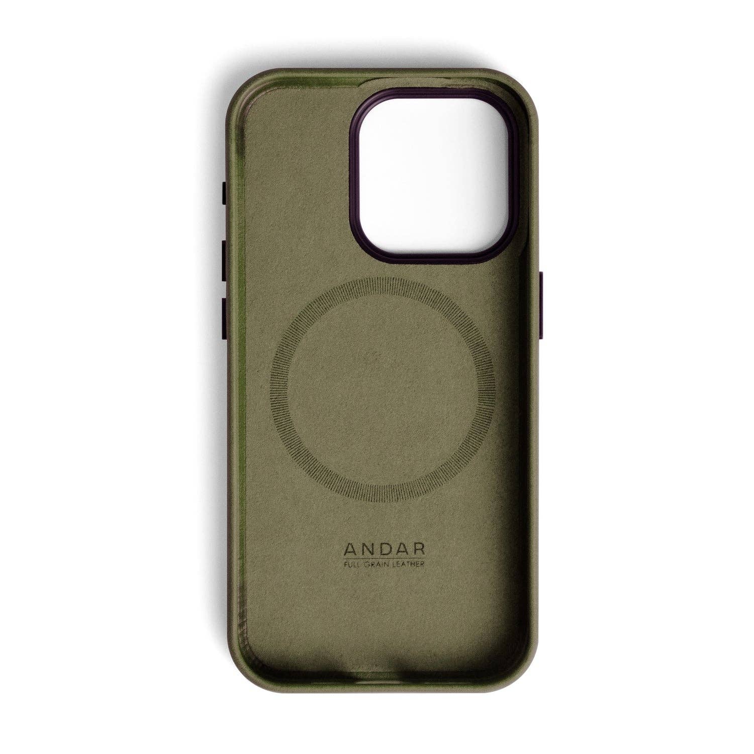 Andar - Wholesale Phone Case - Unisex - The Aspen Full Grain Leather iPhone Phone Case with MagSafe104