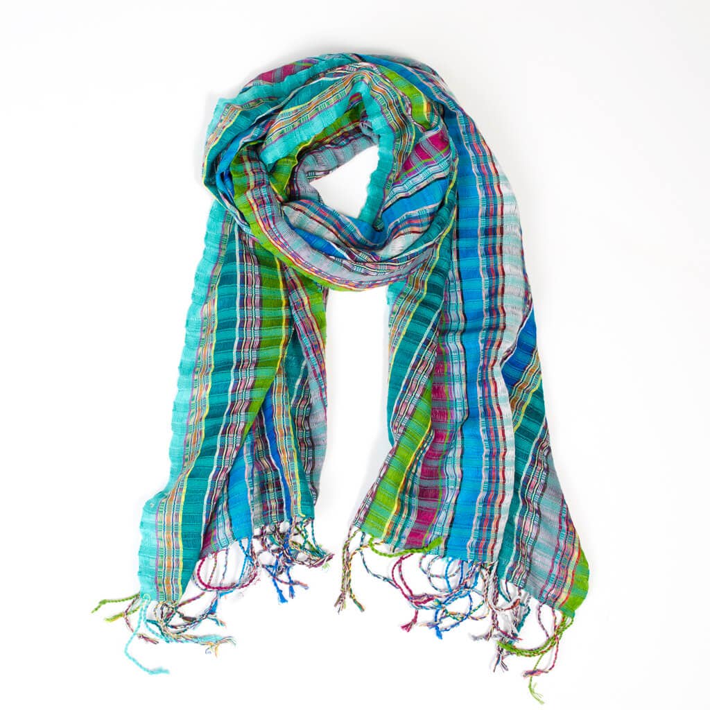 Mayamam Weavers – Engroshandel Tørklæde - Dame – Traditionel frynsede Hand Woven Tørklæde2