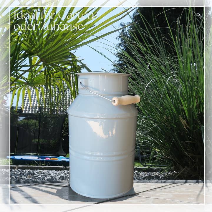 Waldsehnen - Art of Handmade – Vaso de plantas por atacado – Recipiente de zinco natural cinza para planta e leite1