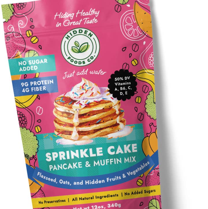 Hidden Foods Co - Wholesale Pancake Mix - Hidden Foods Sprinkle Cake Pancake Mix 0