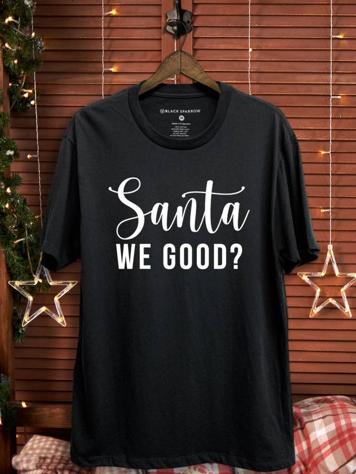 Santa We Good grafische top voor wholesale door Lotus Fashion Collection