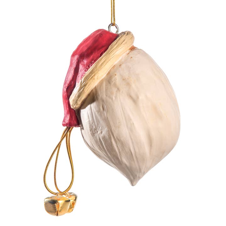 J Devlin Glass Art & Bert Anderson Collection - Wholesale Ornament - Santa Head Ornament With Cocked Hat Bert Anderson | BAC 021