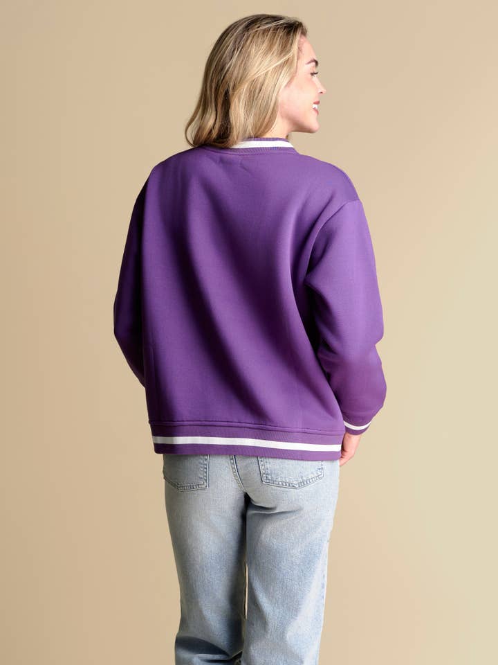 Stewart Simmons - Wholesale Sweatshirt – Women's - The Courtside V-Neck Pullover | LSU3