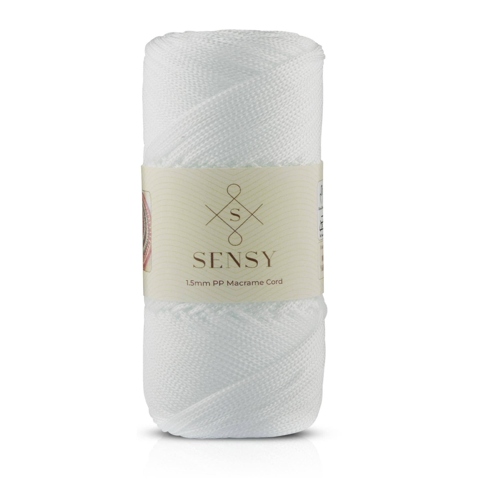 Sensy – Engroshandel Håndværk forsyninger – Sensy Premium 1,5 mm - 150 meter 100 % polypropylen makramésnor20