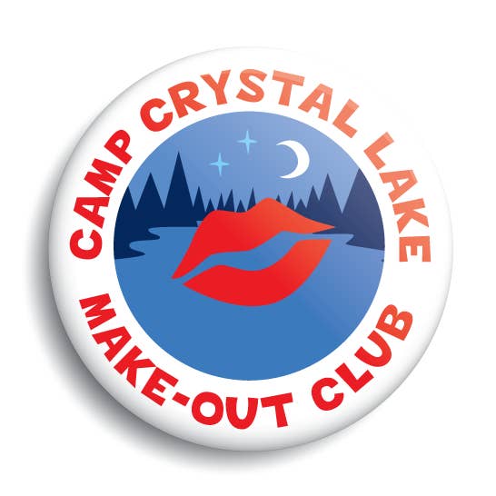 Camp Crystal Lake Make-out Club Button for wholesale by Monsterologist