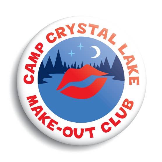 Camp Crystal Lake Make-out Club Button for wholesale by Monsterologist