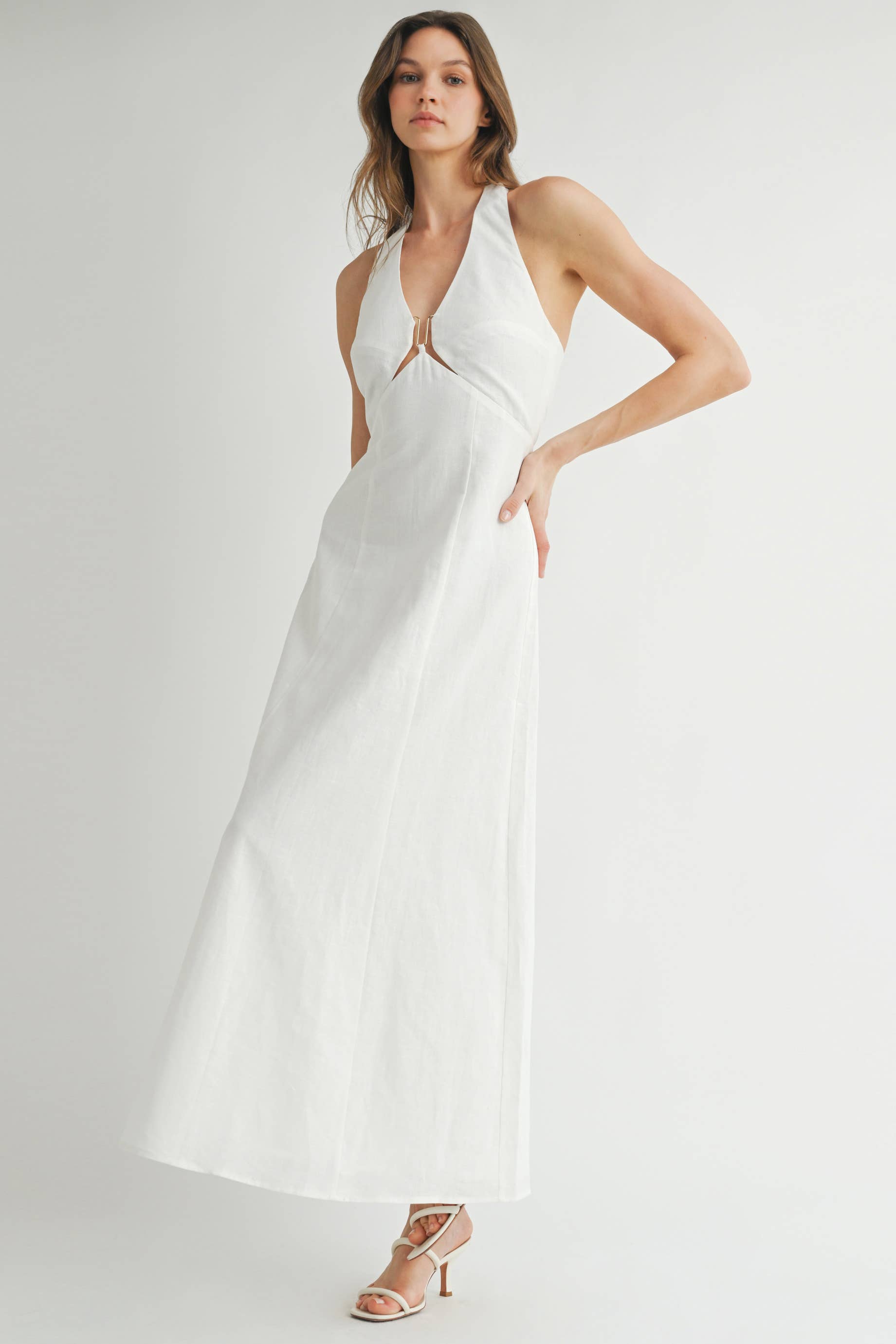 EB LUXE - Vendita all'ingrosso Vestito - Donna - Abito Maxi in Lino11