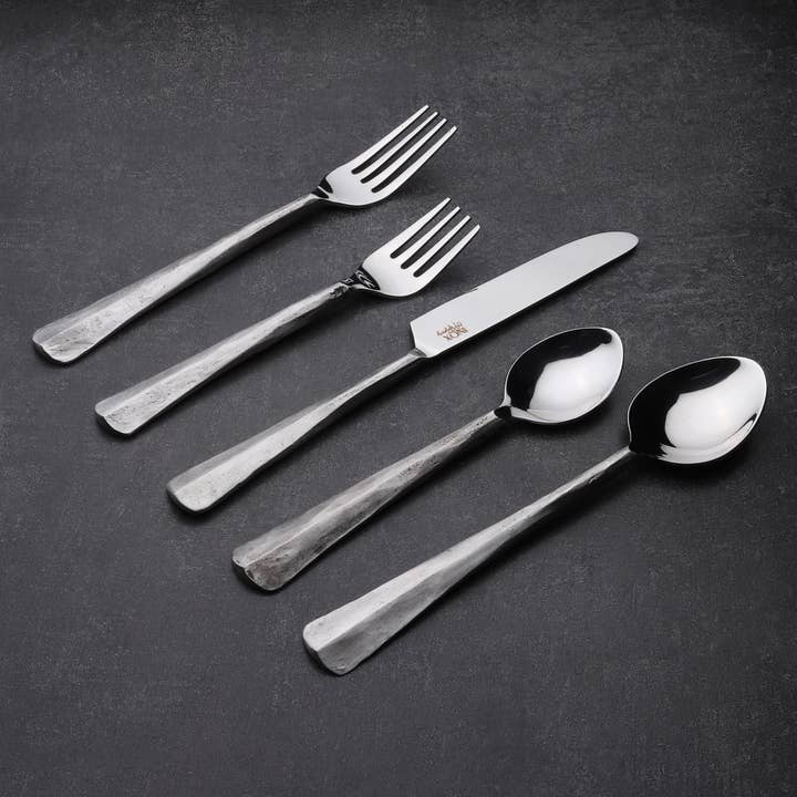 INOX artisans - Wholesale Flatware Set - INOX Ridge Flatware 20 Pc. Place Setting Service for 4