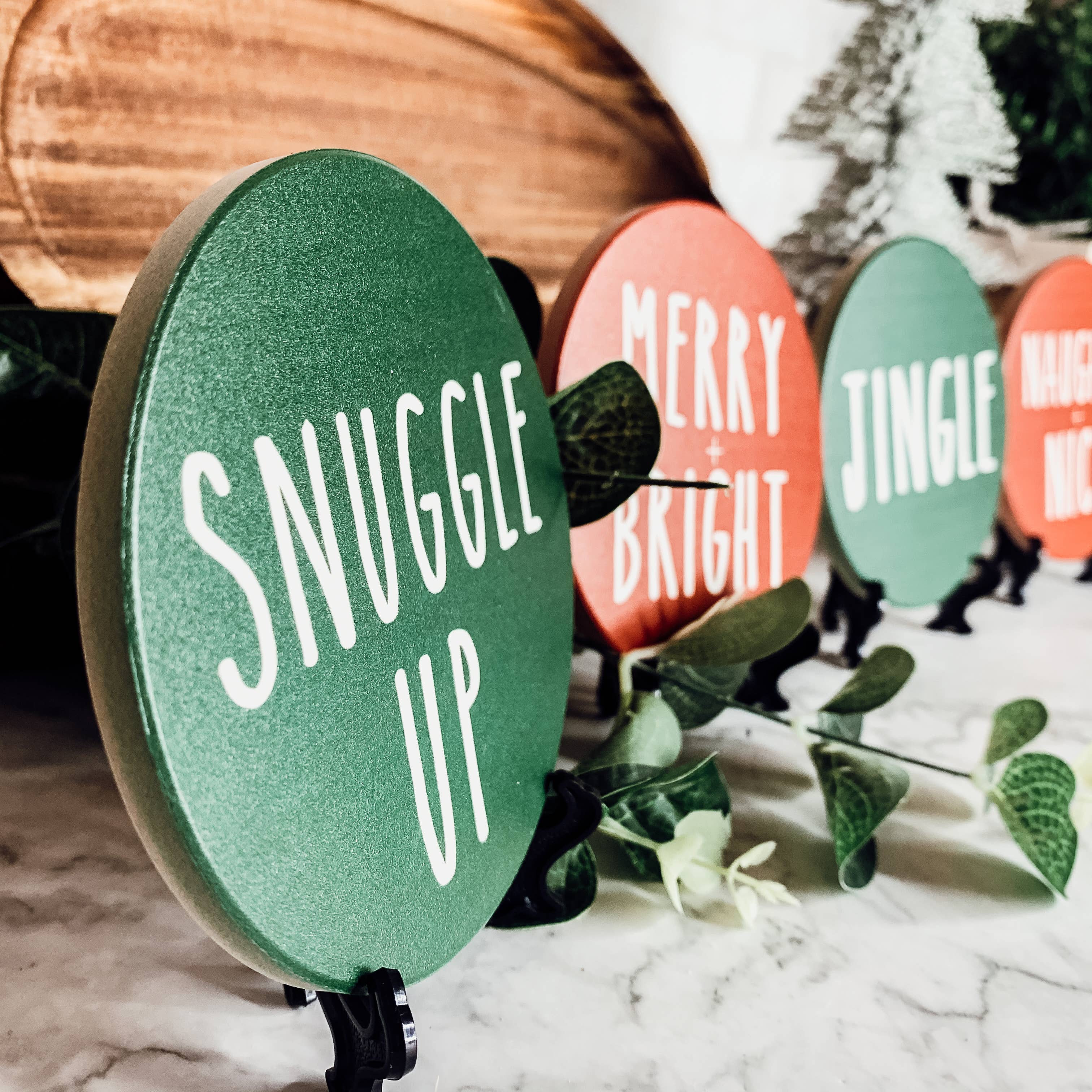 Gia Roma - Vente Sous-verre - Ensemble de dessous de verre Holiday Coasters, édition limitée9