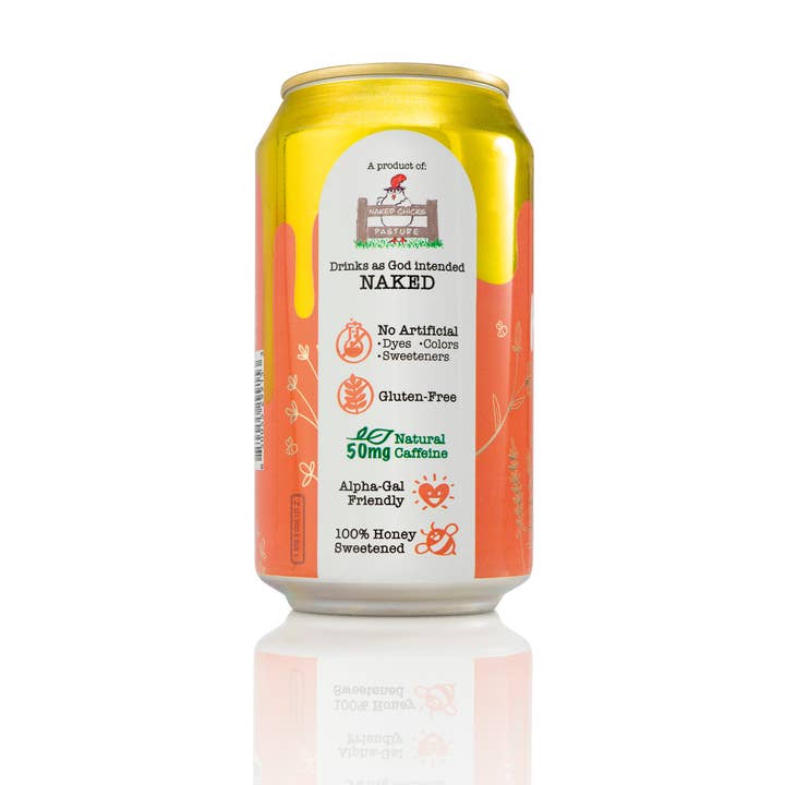 Yes Honey - Wholesale Soda/Carbonated Drink - Yes Honey - 100% Honey Sweetened Soda - Peach Vitality3