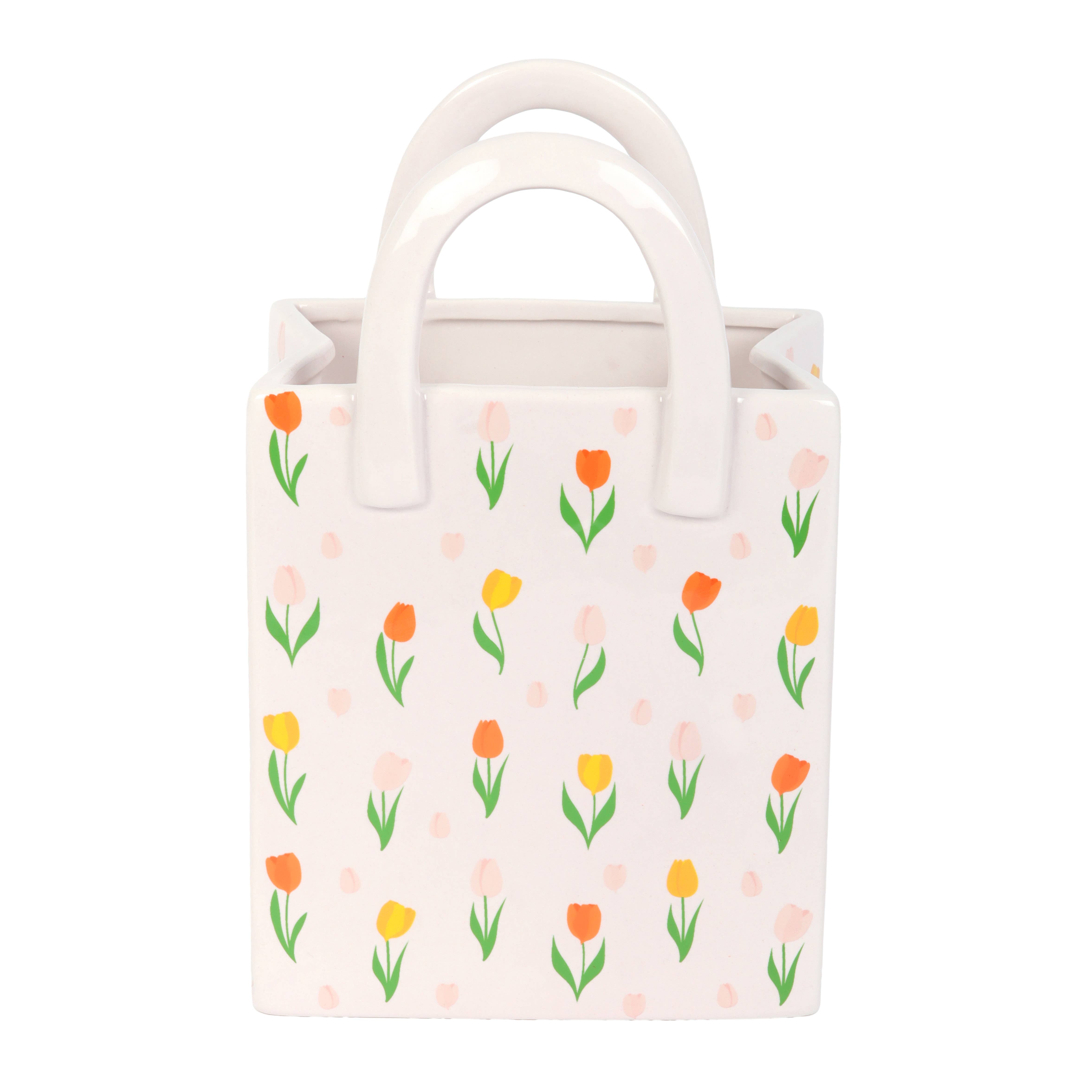 Nibble Distributors Ltd - Wholesale Vase - Tulip Print Bag flower vase2