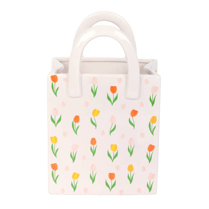 Nibble Distributors Ltd - Wholesale Vase - Tulip Print Bag flower vase2
