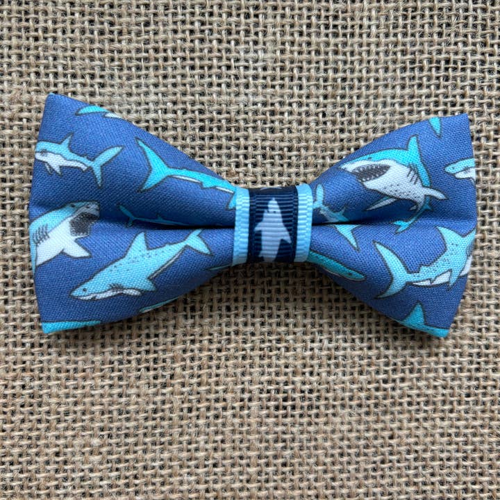 DOG BOW TIES - Wholesale Pet Bow Tie - Dog - MINI SIZE Sharks