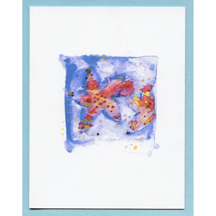 Aquarell-Sternfisch für den Großhandel von Zucchini Fish