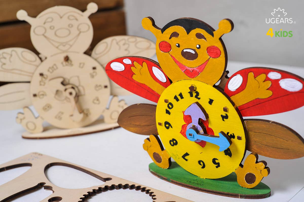 Ukrainian bridge - Wholesale DIY Craft Kit - Kids - Clock Kids Wooden Model for Coloring  Self Assembling Ugears1