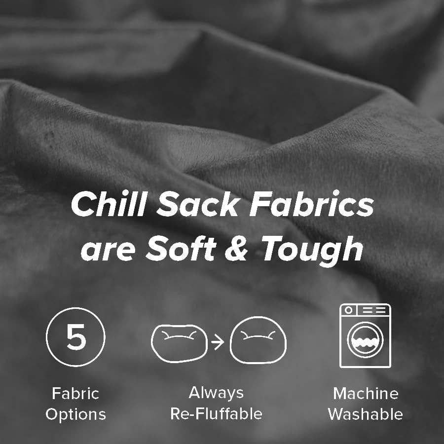 Charcoal 5ft Memory Foam Bean Bag Chair for Living Room for wholesale on Faire3