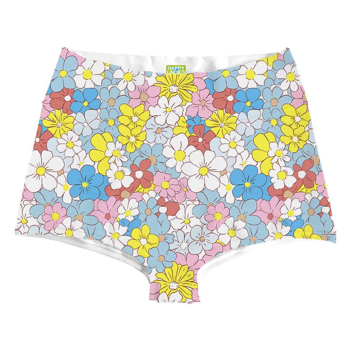 Azul Margarita Cintura Alta para venta al por mayor de HAPPY UNDIES